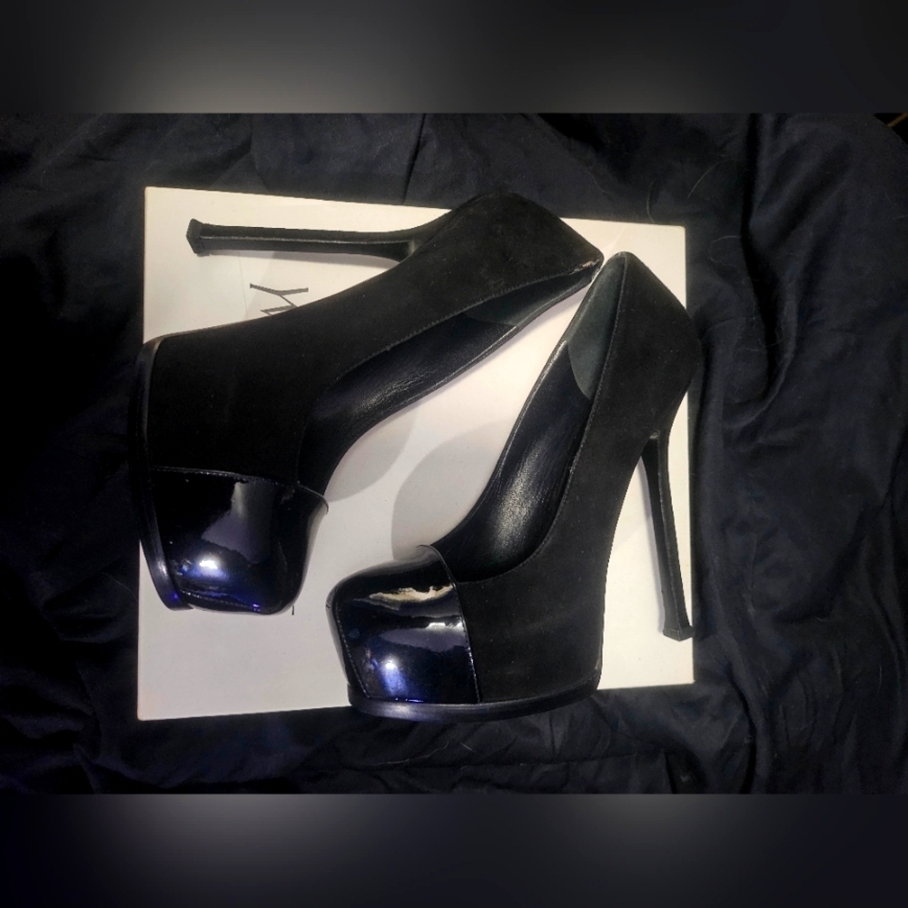 Vintage YSL Elegant Black High Heels
